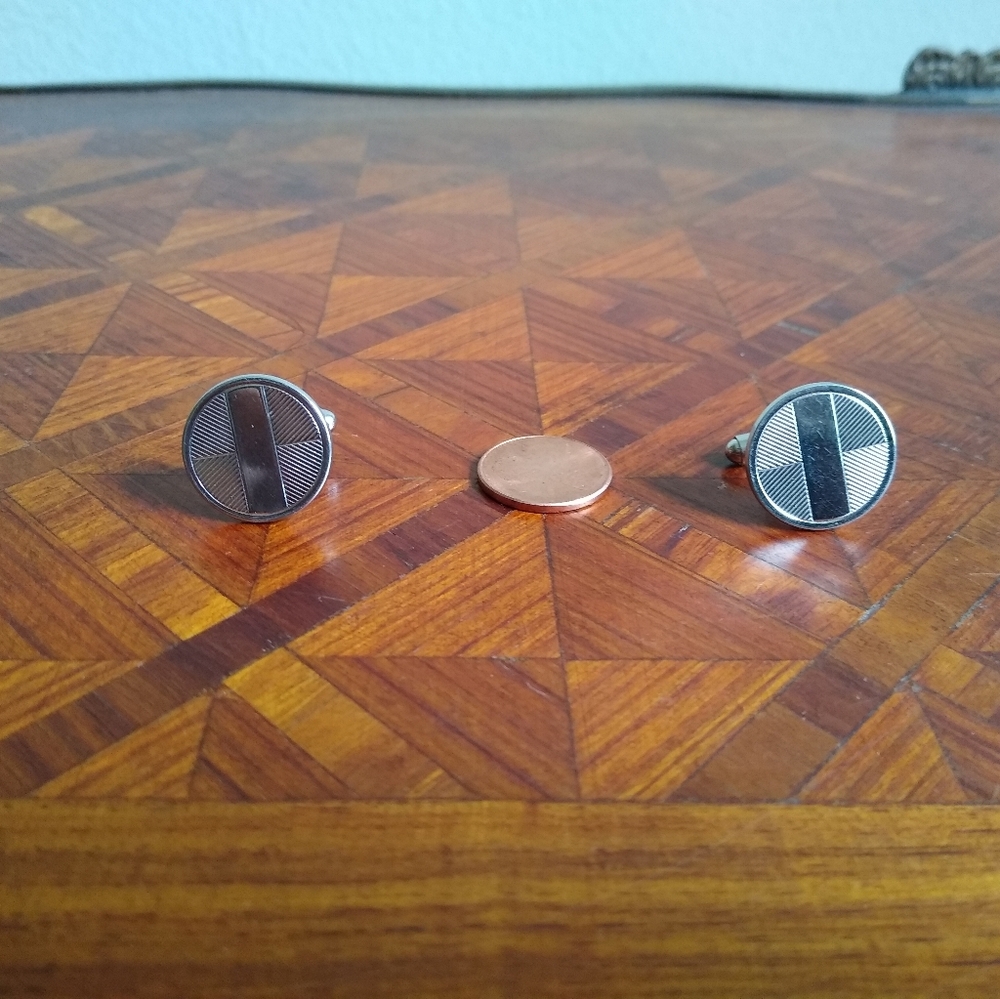 Vintage 1970's HICKOK engravable cufflinks.*UNISEX